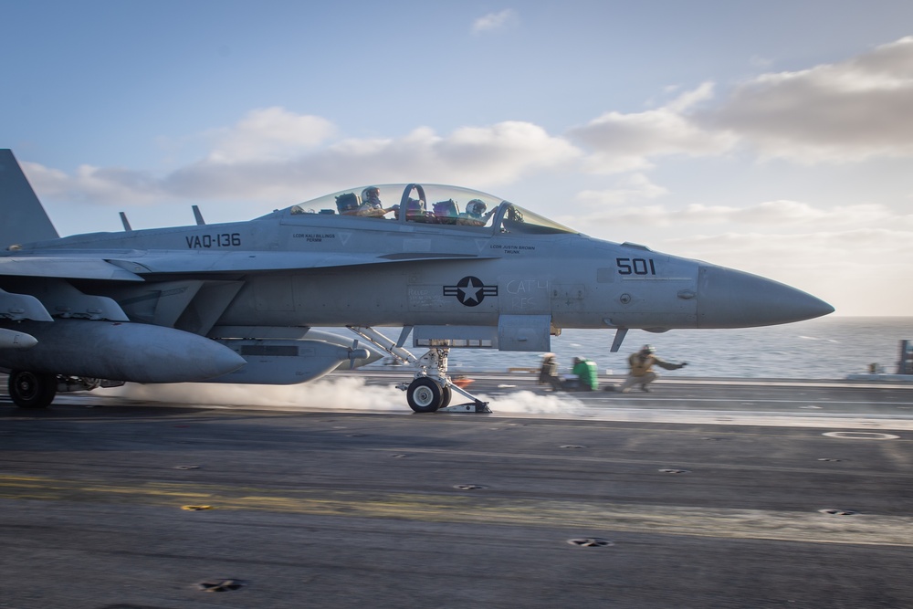 USS Carl Vinson (CVN) Sailors Conduct Flight Operations