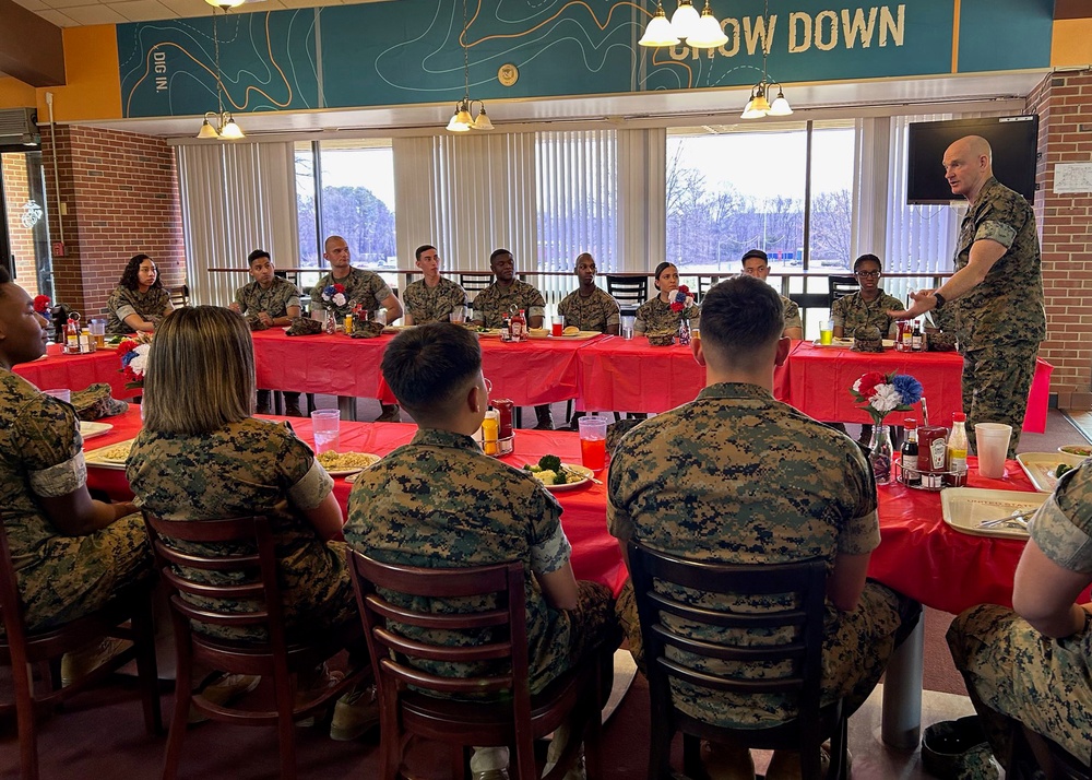 Sergeant Major of the Marine Corps engages NCO leadership at MCB Quantico