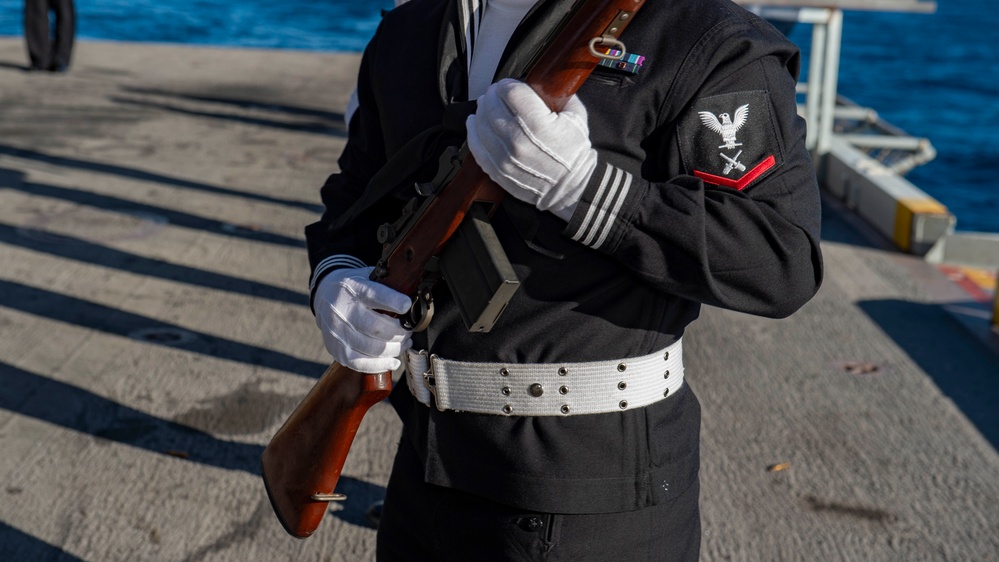 USS Carl Vinson (CVN70) Conducts a Burial at Sea