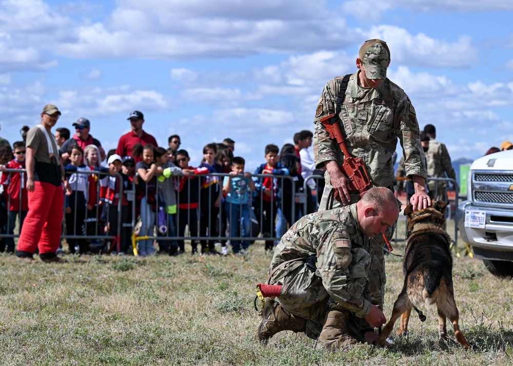 STEM day: military working dog demonstration