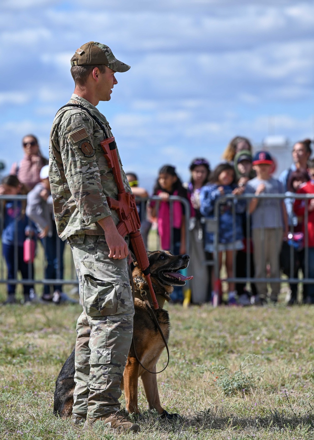 STEM day: military working dog demonstration