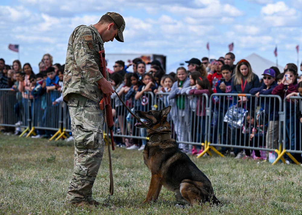 STEM day: military working dog demonstration