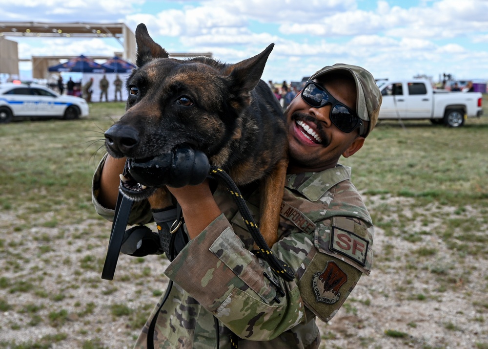 STEM day: military working dog demonstration