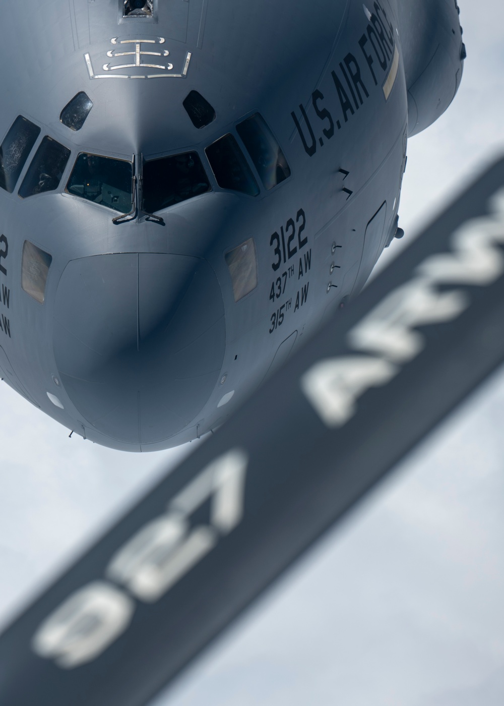 KC-135 Refuels strategic transport aircraft