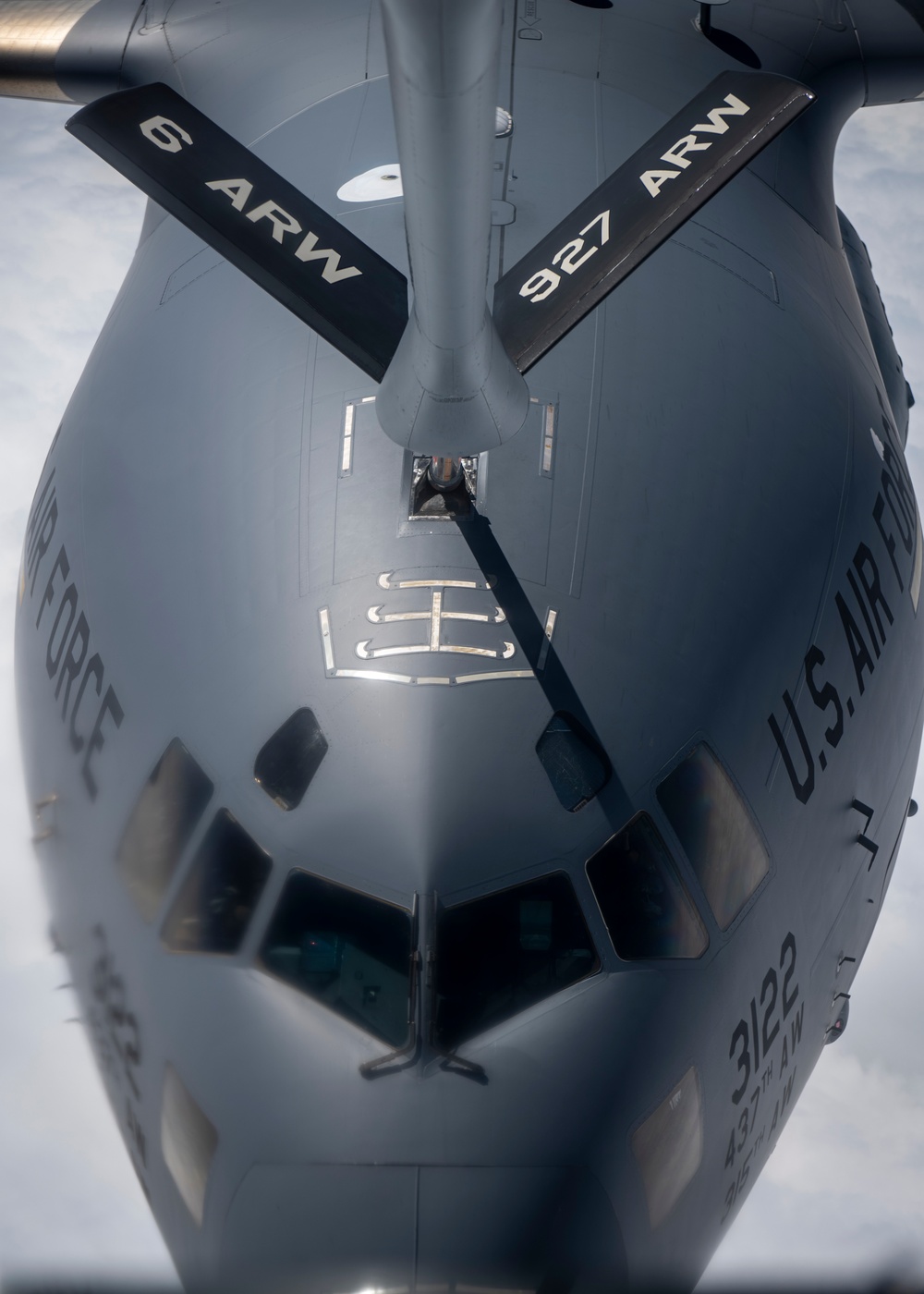 KC-135 Refuels strategic transport aircraft