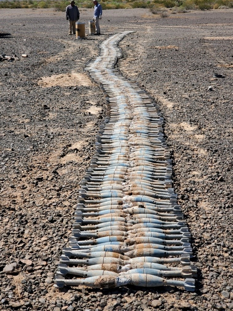 Ammunition Recovery section employs experts in the explosives field