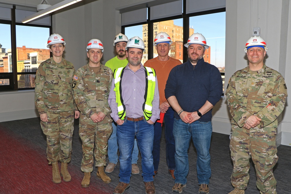 Brig. Gen. Kimberly Peeples tours the new Buffalo District Headquarters