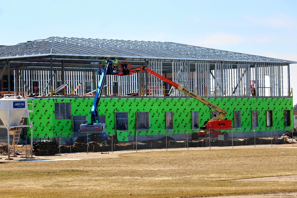 March 2023 construction operations of $11.96 million transient training brigade headquarters at Fort McCoy
