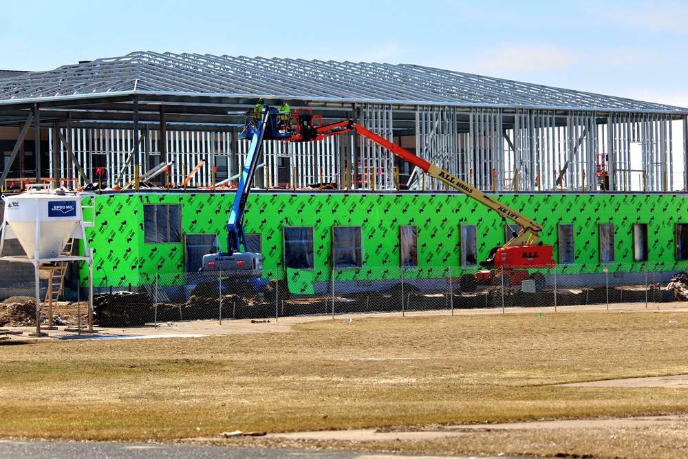 March 2023 construction operations of $11.96 million transient training brigade headquarters at Fort McCoy