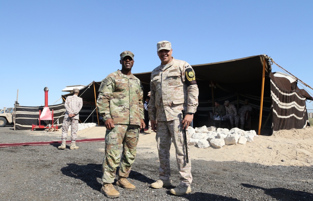 ASG-KU Commands Visits 15th Mubarak Armored Brigade, Kuwait Land Force, Range