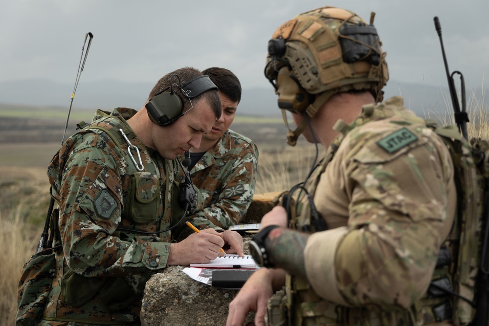 Jets and JTACS; US Army Special Forces, the Army of the Republic of North Macedonia come together to rehearse call for CAS