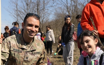 U.S. Army Soldiers Join Romanian Community to conduct Multi-national Tree Planting Event