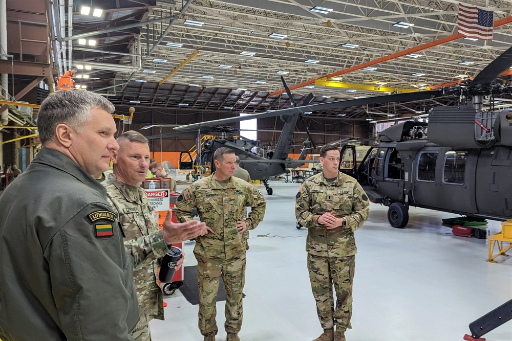 Lithuanian Air Force commander visits EAATS, AASF #1