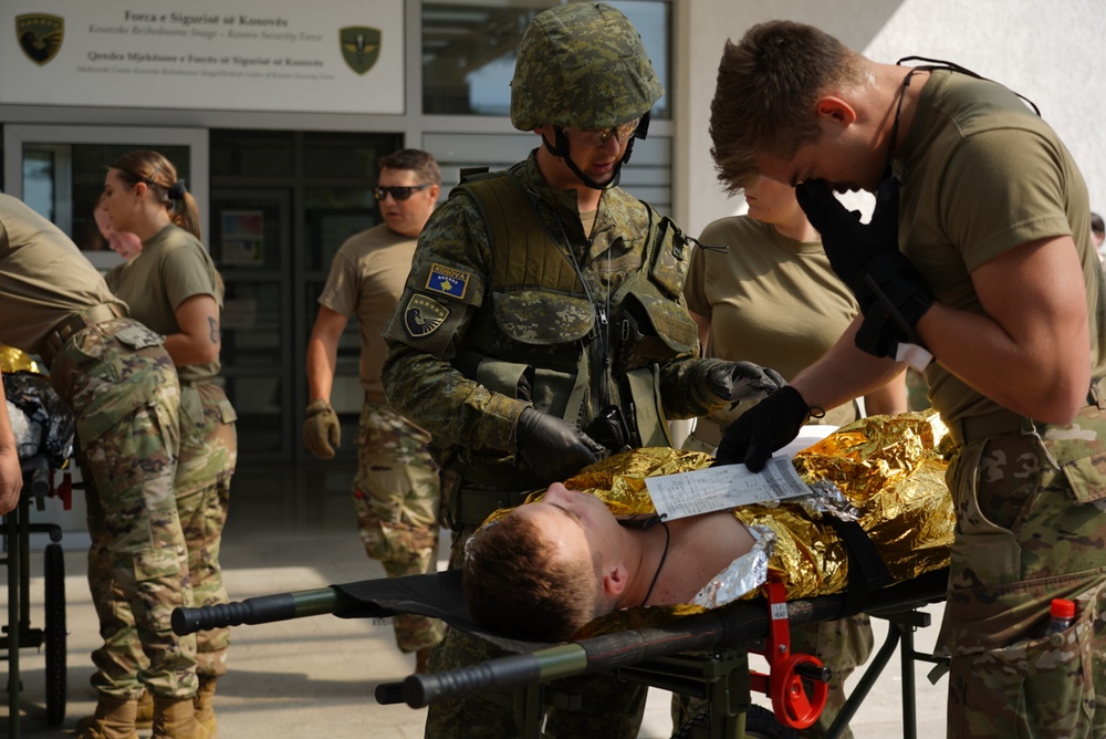 Iowa Air Guard, Kosovo Security Force conduct joint medical exercise