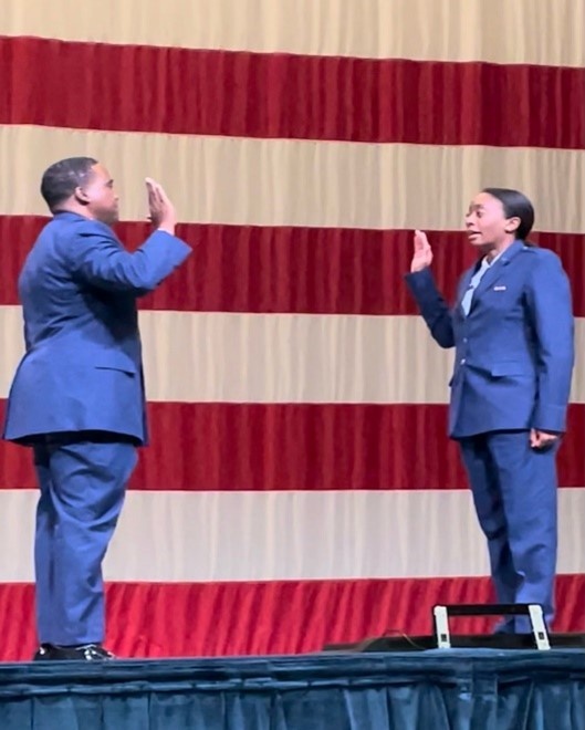 285th Civil Engineering squadron commissions first female officer