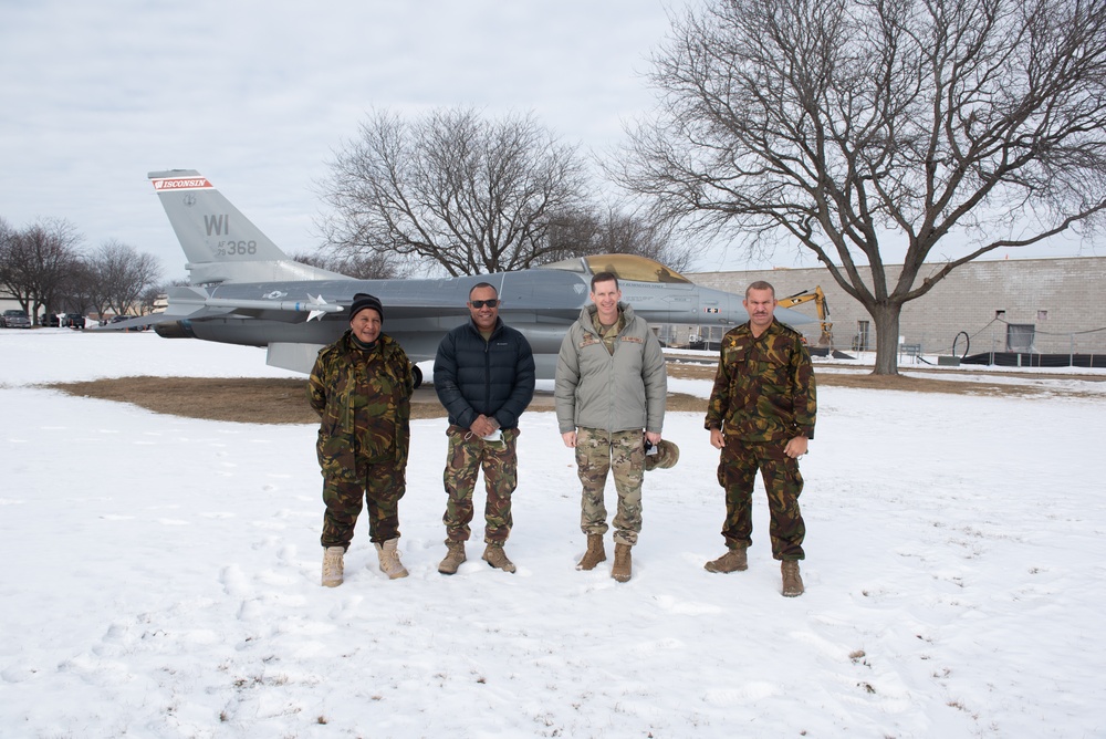 Papa New Guinea Defence Force visits 115th Fighter Wing under State Partnership Program