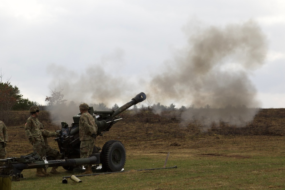 Artillery live fire