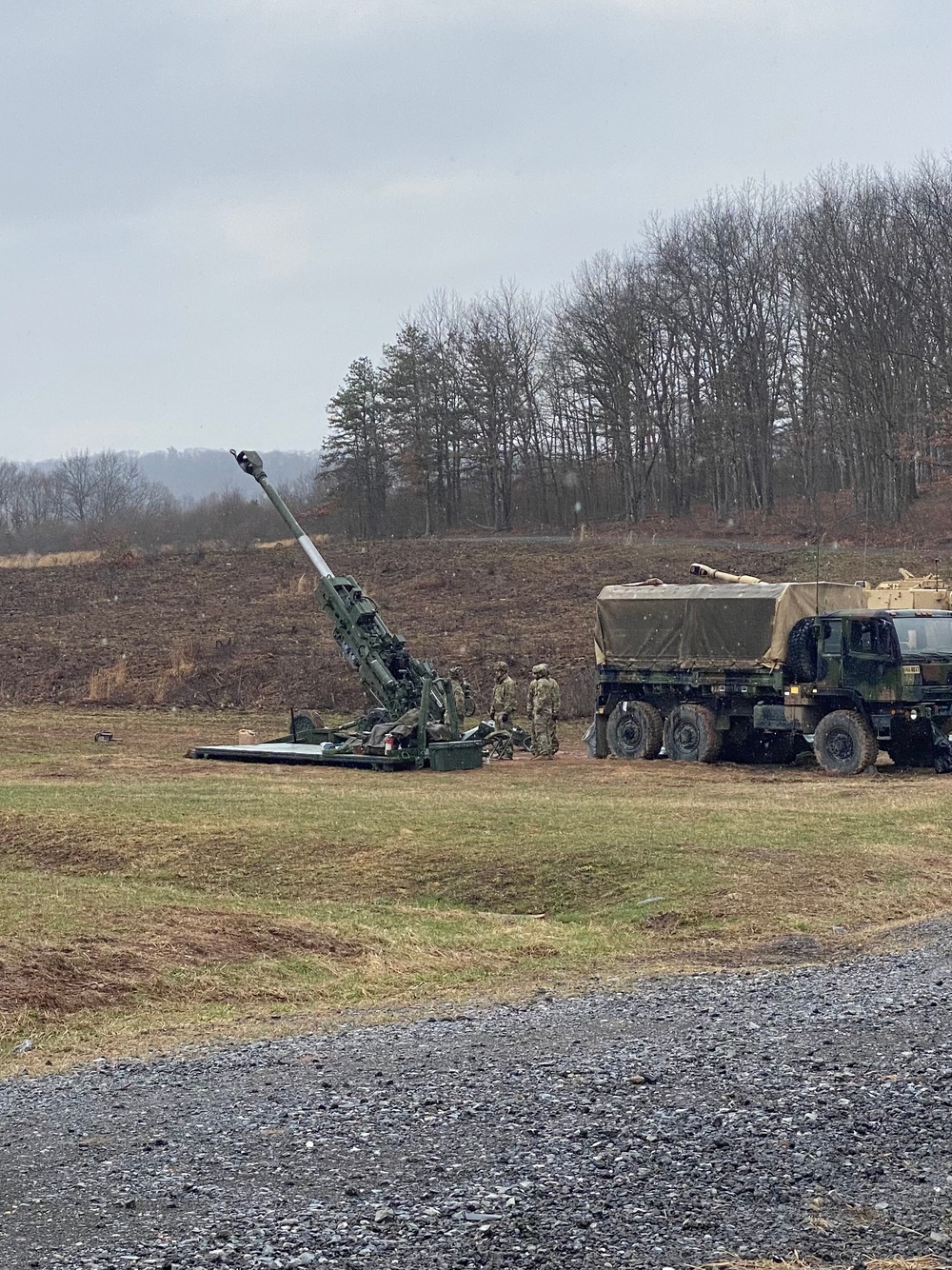 Artillery live fire