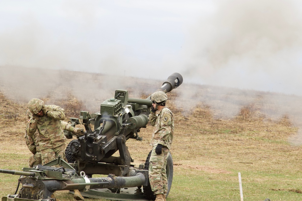 Artillery live fire