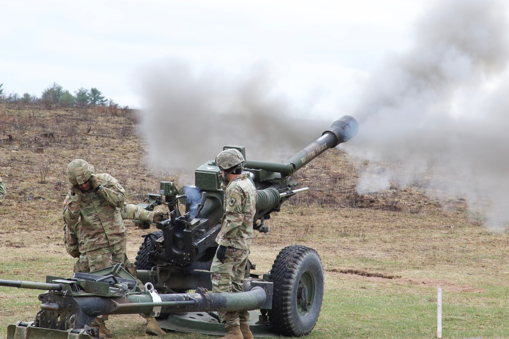 Artillery live fire