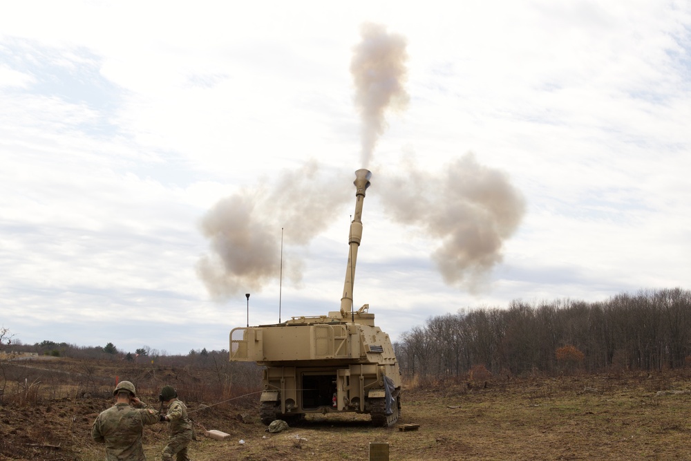 Artillery live fire