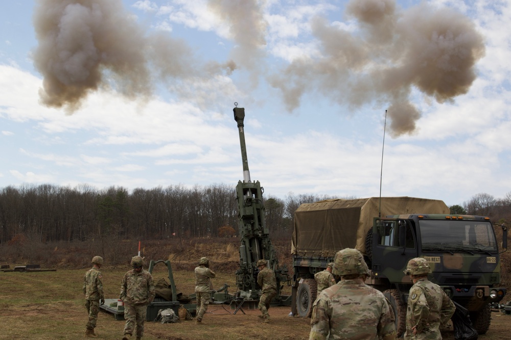 Artillery live fire