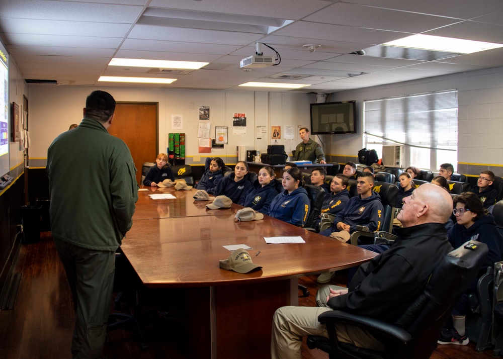 Santa Fe Navy Junior ROTC tours HSM-71