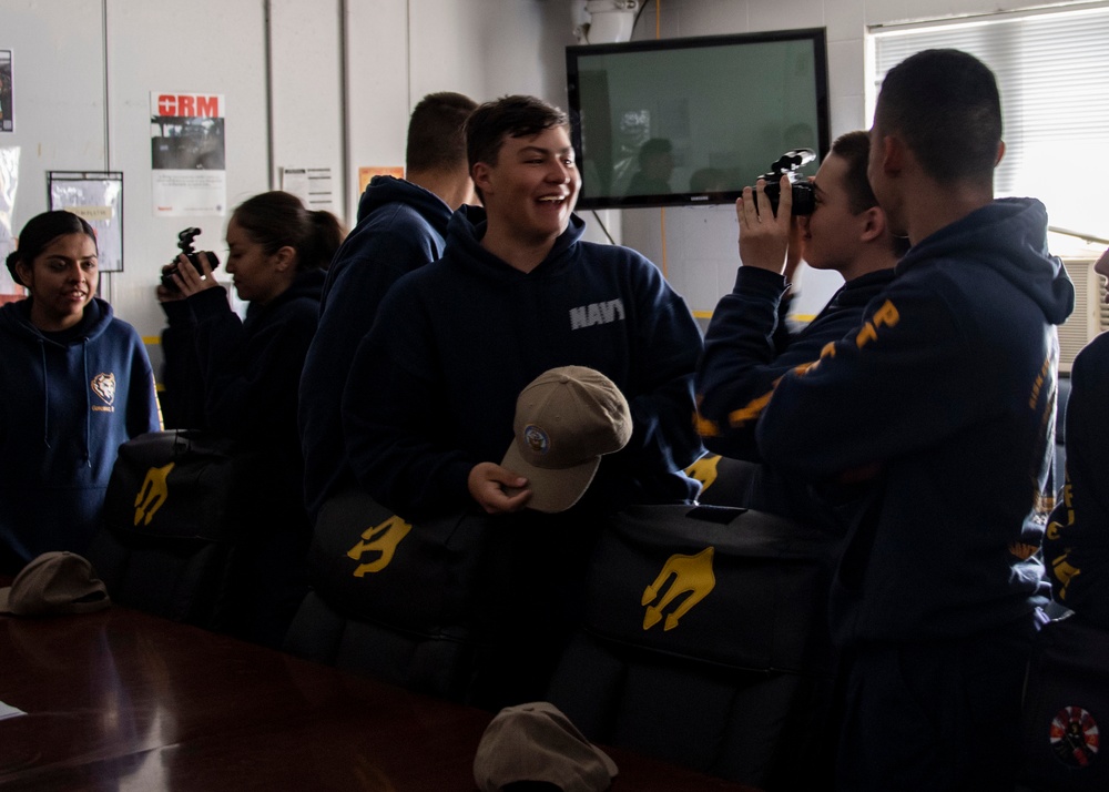 Santa Fe Navy Junior ROTC tours HSM-71