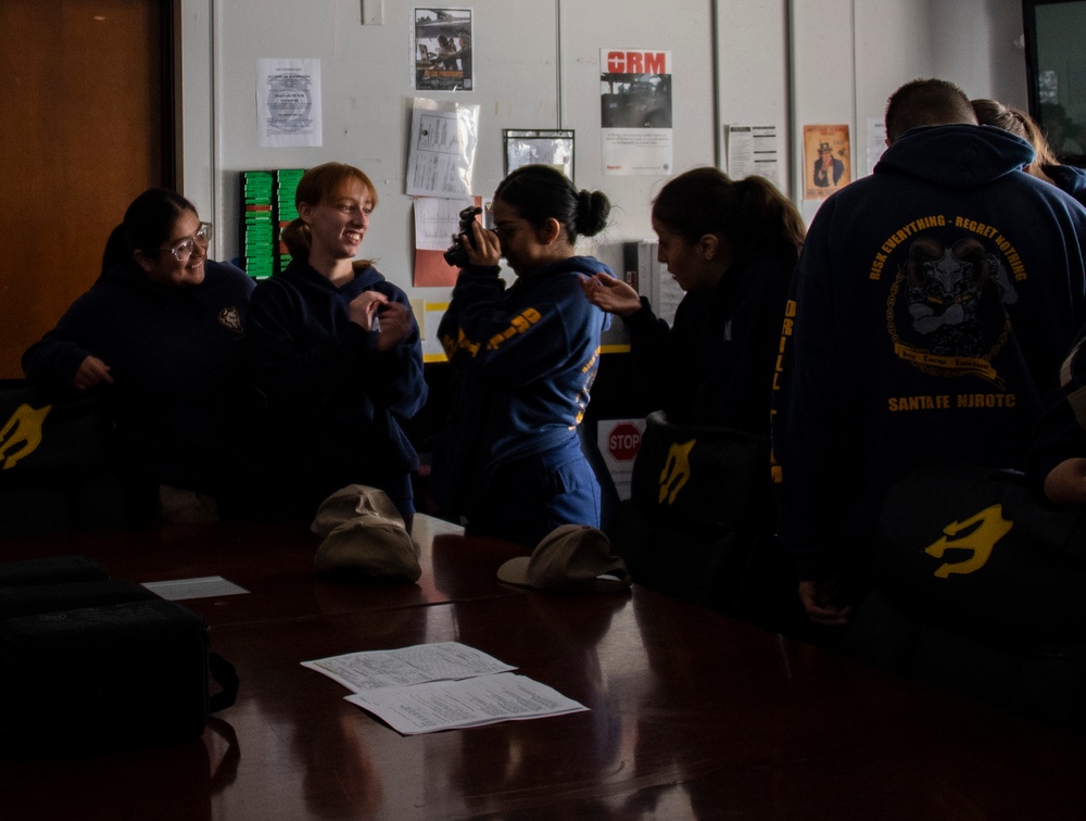 Santa Fe Navy Junior ROTC tours HSM-71