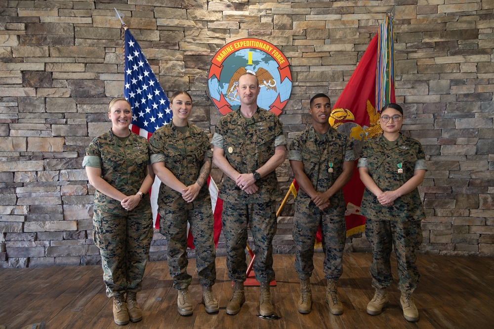 I MEF commanding general recognizes Marines, Sailors of the Year