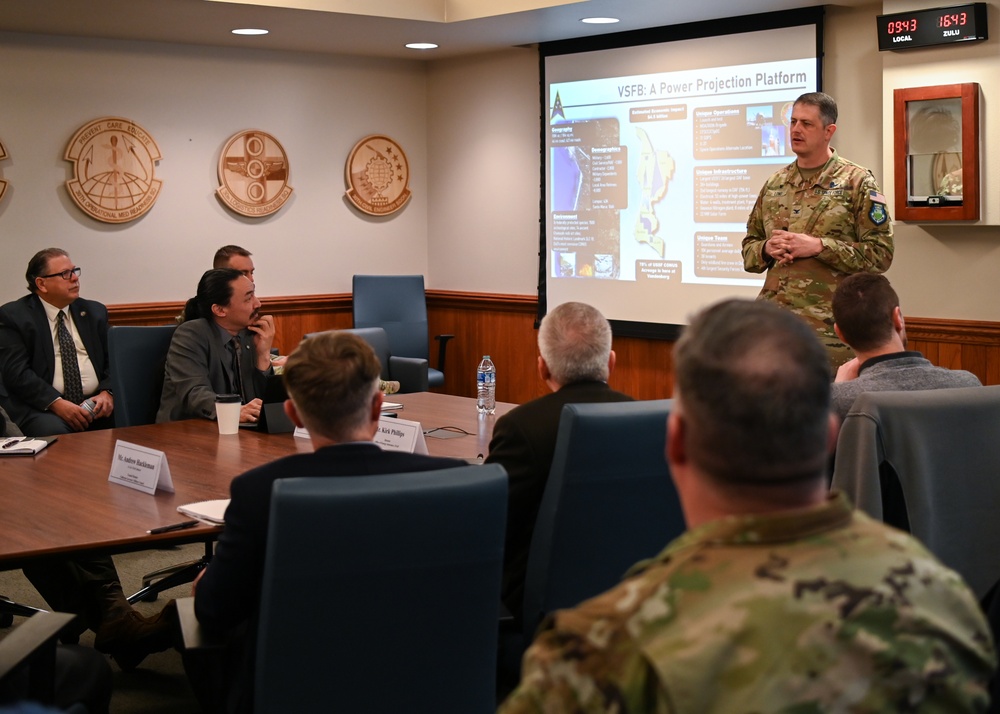 Governor's Military Council Visits Vandenberg