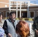 The family of Robert E. Bush visits the Robert E. Bush Naval hospital