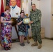 The family of Robert E. Bush visits the Robert E. Bush Naval hospital