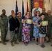 The family of Robert E. Bush visits the Robert E. Bush Naval hospital