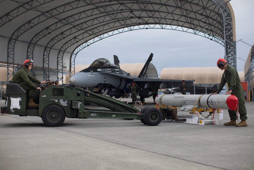 VMFA-115 Loads SLAM-ER, Hot Loads Harpoons