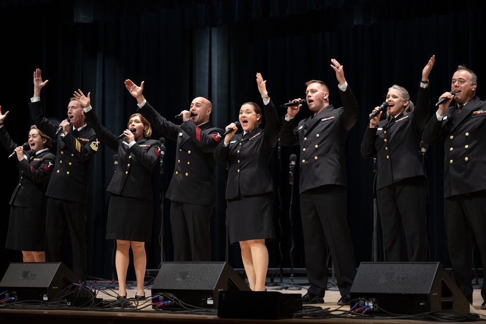 U.S. Navy Band Sea Chanters perform in Sun City