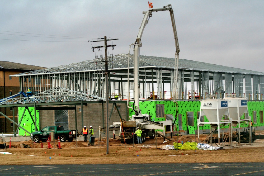 March 2023 construction operations of $11.96 million transient training brigade headquarters at Fort McCoy