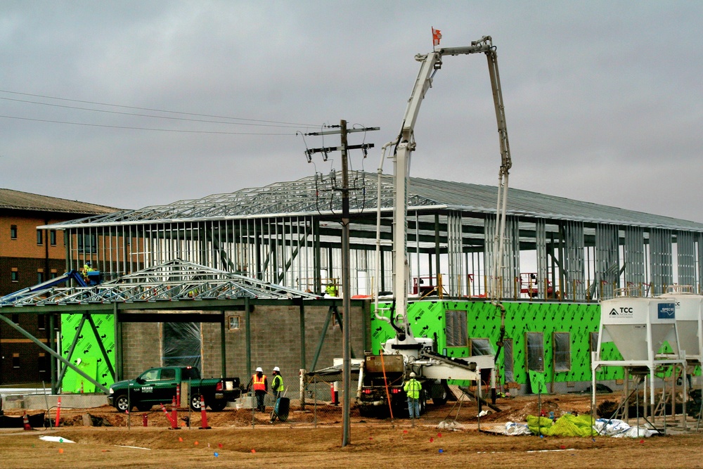 March 2023 construction operations of $11.96 million transient training brigade headquarters at Fort McCoy