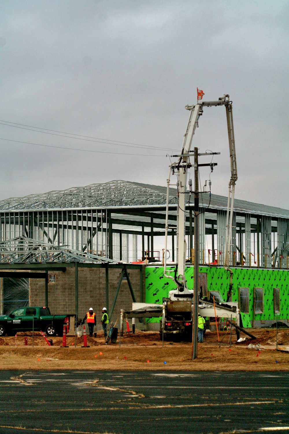 March 2023 construction operations of $11.96 million transient training brigade headquarters at Fort McCoy