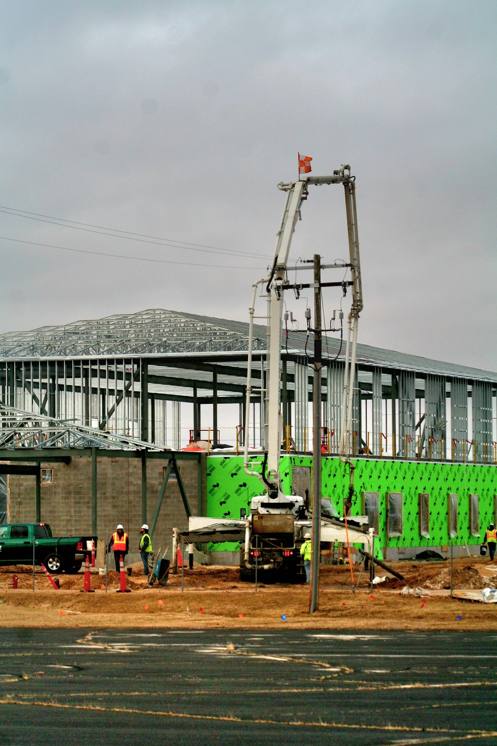 March 2023 construction operations of $11.96 million transient training brigade headquarters at Fort McCoy