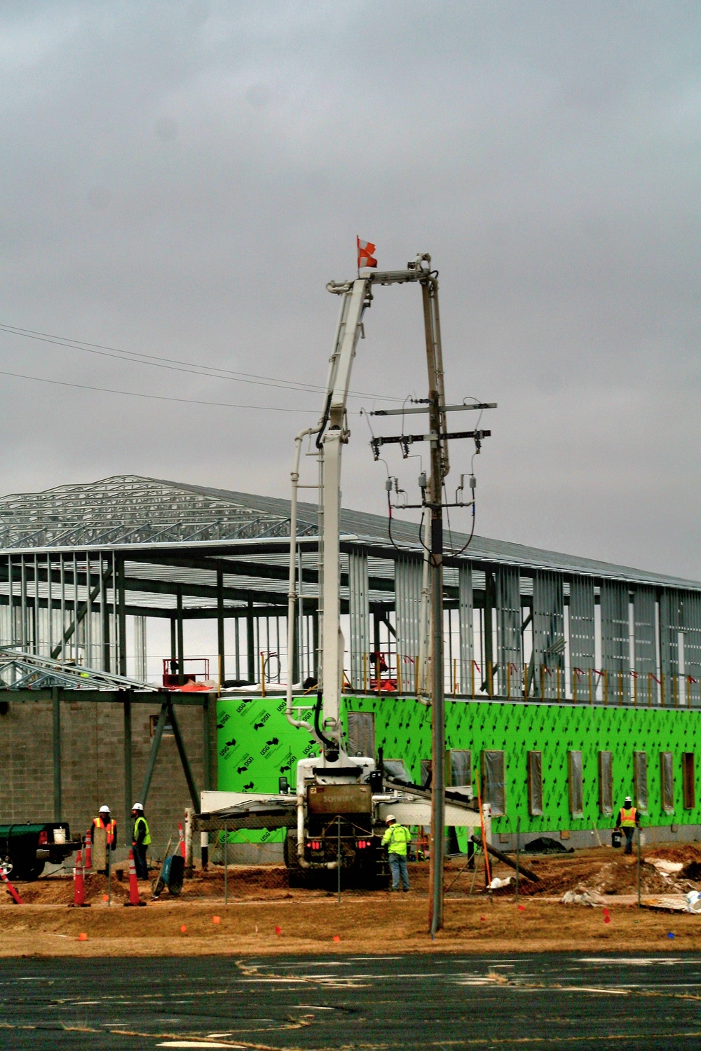 March 2023 construction operations of $11.96 million transient training brigade headquarters at Fort McCoy