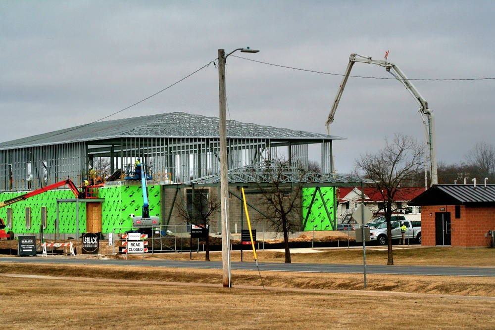 March 2023 construction operations of $11.96 million transient training brigade headquarters at Fort McCoy