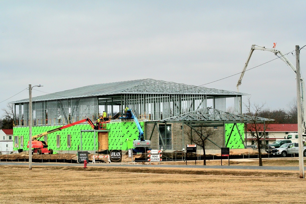 March 2023 construction operations of $11.96 million transient training brigade headquarters at Fort McCoy