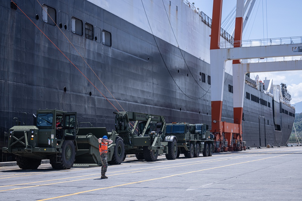 USNS Dahl delivers equipment in preparation for Balikatan 23