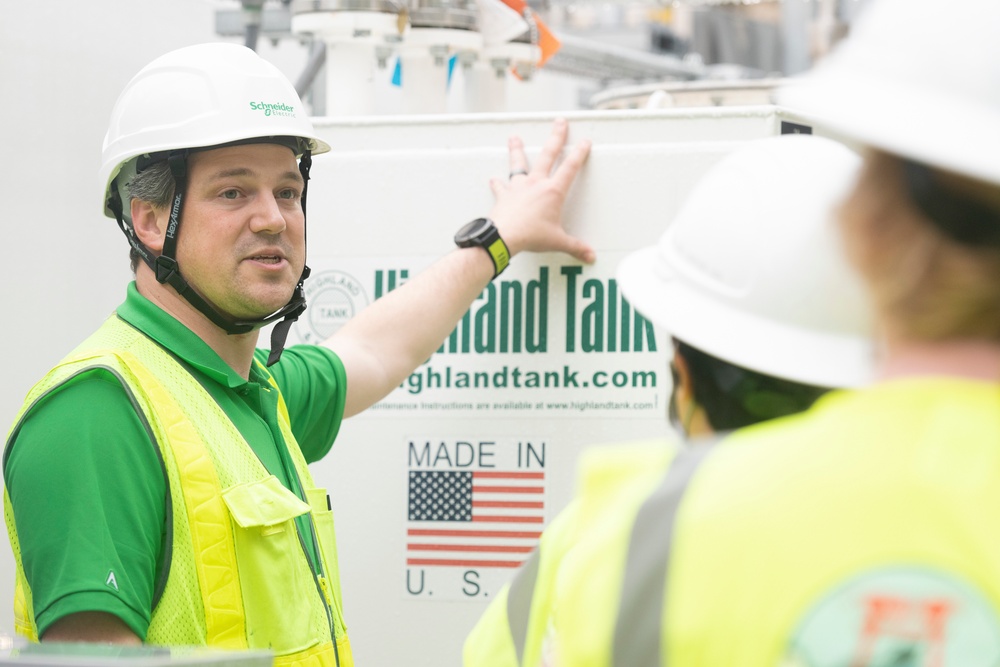 374th CES and Schneider Electric host power plant tour for future generations