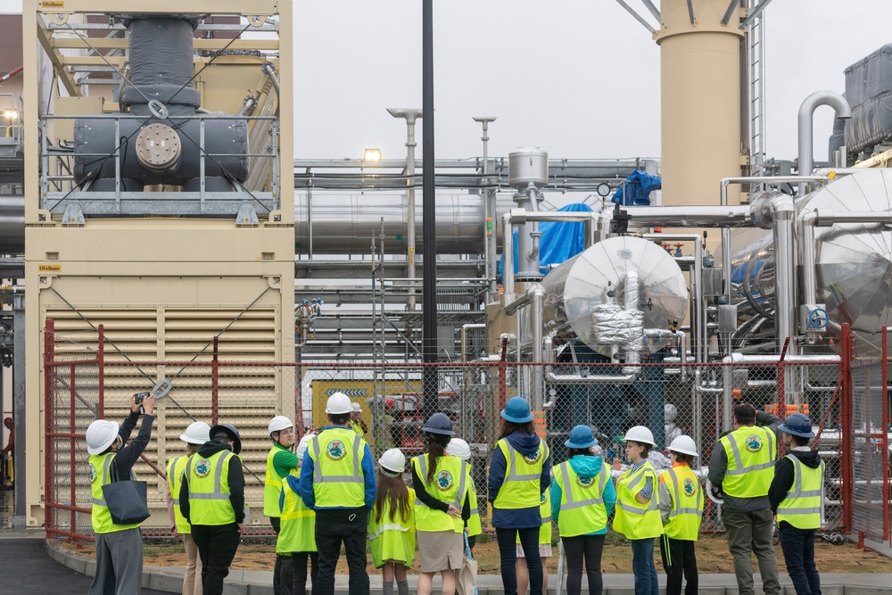 374th CES and Schneider Electric host power plant tour for future generations