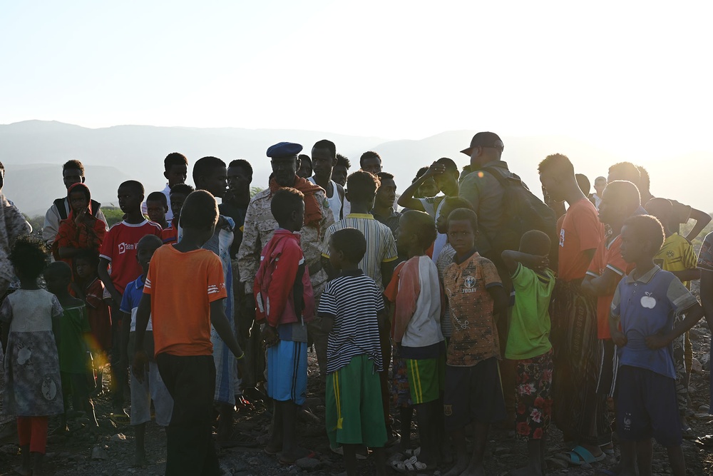 The 450th Civil Affairs Battalion East Africa recently visited Yoboki, Djibouti, to check on quality-of-life projects and build relationships with the local populace and the Djiboutian Armed Forces (FAD)