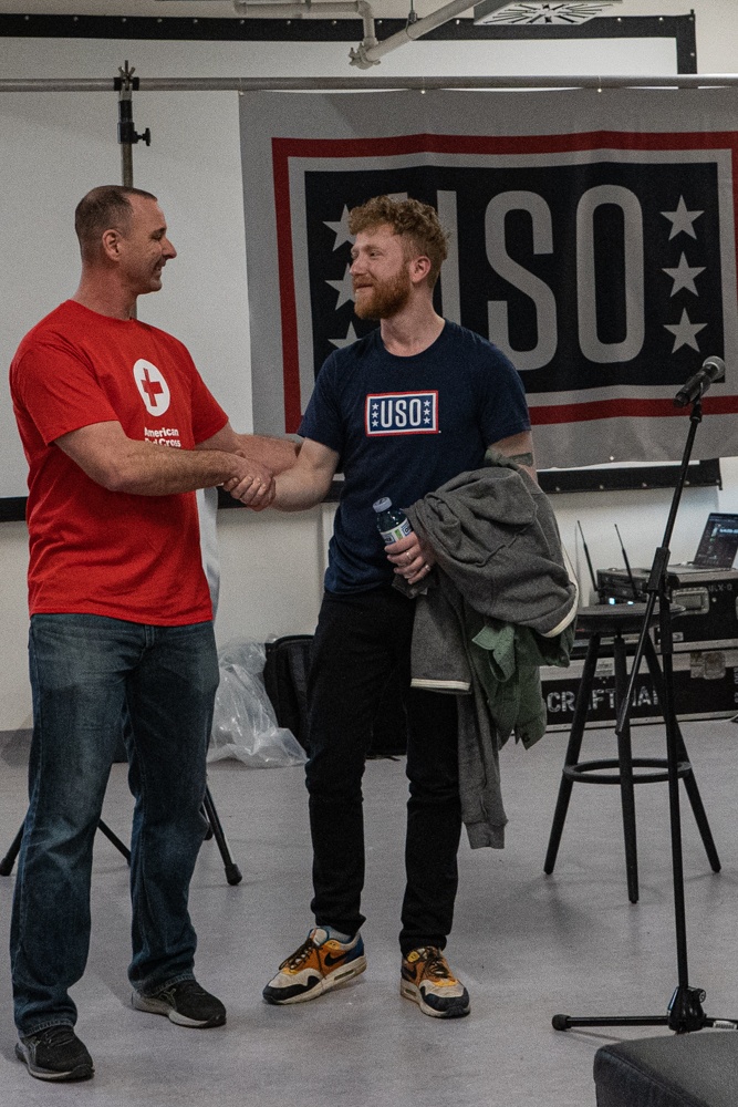 Jared Padalecki and JP Saxe Visit U.S. Soldiers in Poland