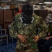 USS Ronald Reagan (CVN 76) Sailors get fitted for chemical, biological and radiological PPE