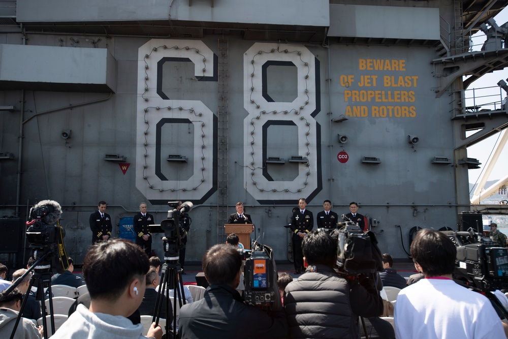 Nimitz Pulls Into Busan